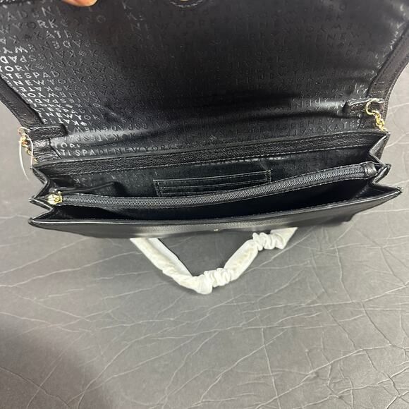 Kate Spade New York Manor Place Shea Black Embellished Leather Clutch Bow NWOT - Picture 3 of 4